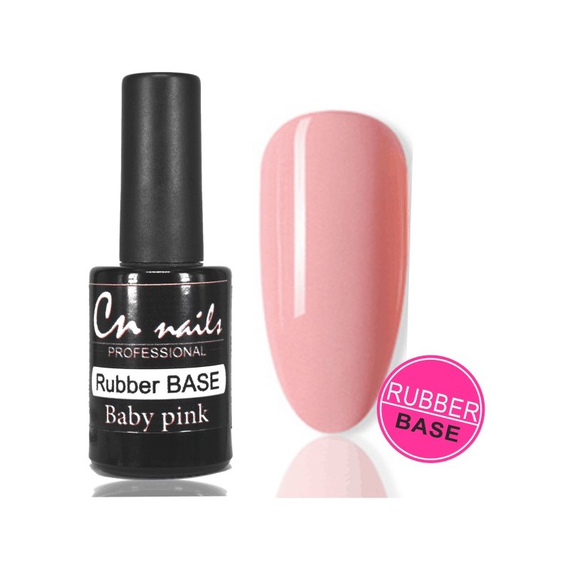 Rubber base Baby Pink 10ml  IQ gél 2v1 Color gél + Gél lak