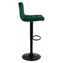 Barová stolička Velur Ados Green Mat