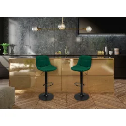 CN nails - vsetkoprenechty.skBarová stolička Velur Bella Mat Green