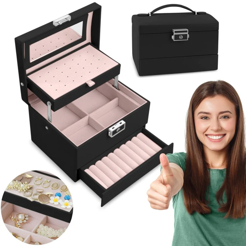 CN nails - vsetkoprenechty.skKufrík na bižutériu čierny I. CN nails - vsetkoprenechty.skKufrík na bižutériu čierny I.