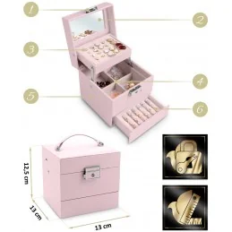 Kufrík na šperky Pink Small