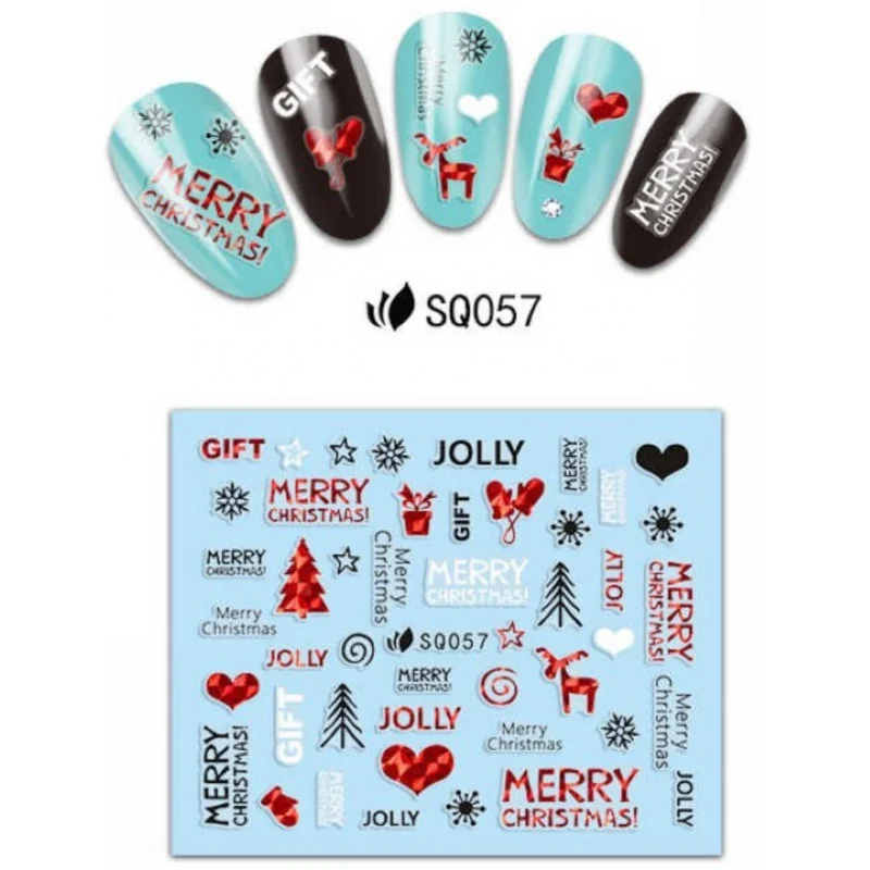 CN nails - vsetkoprenechty.skNR. SQ057 Vianočné nálepky na nechty CN nails - vsetkoprenechty.skNR. SQ057 Vianočné nálepky na nechty