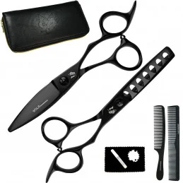 Sada kaderníckych nožníc Wolf Professional Silver Mystic 5,5