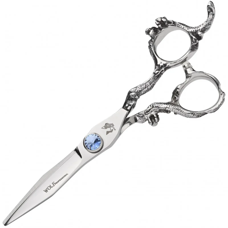 Kadernícke nožnice Wolf 6,0 Professional Dragon Silver