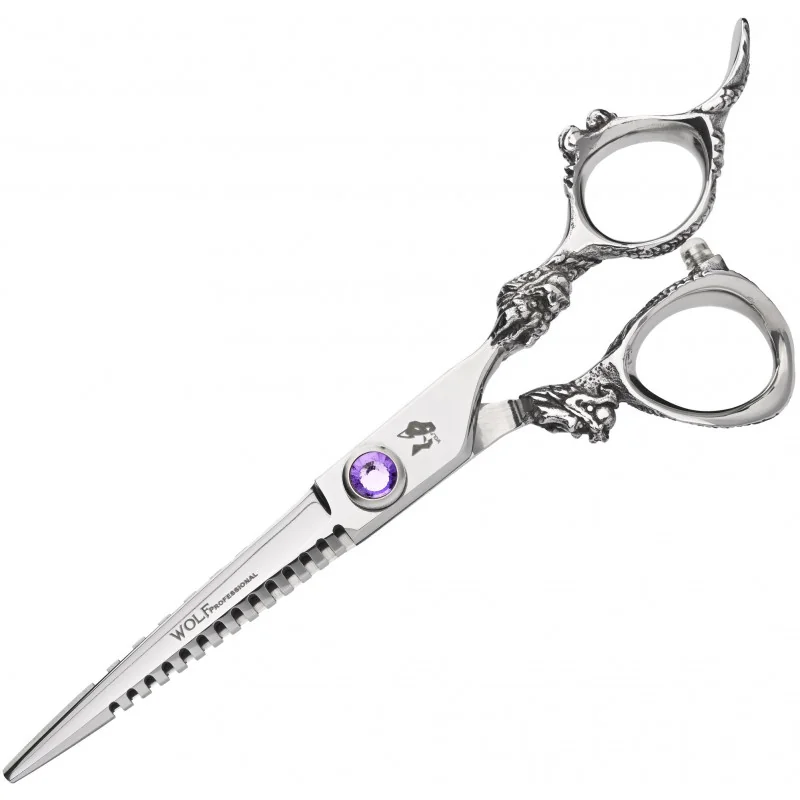 Kadernícke nožnice Wolf 6,0 Professional Sharky Silver