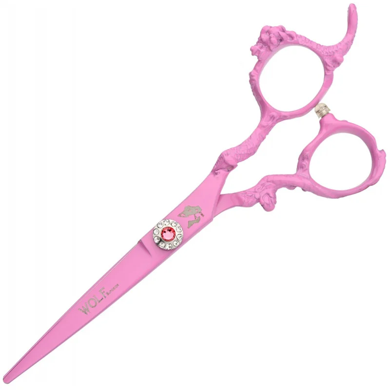 Kadernícke nožnice Wolf 5,5 Superior Diamond Pink