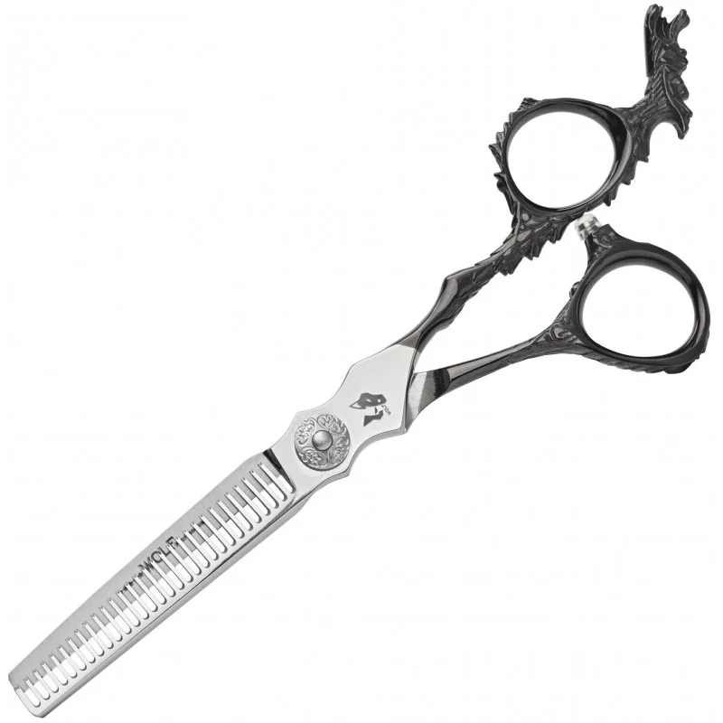 Kadernícke prestrihávacie nožnice Wolf 5,5 Professional Bird Black