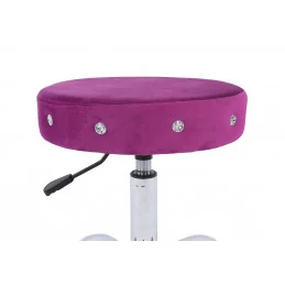 Kozmetická stolička Modena Velur Fuksia