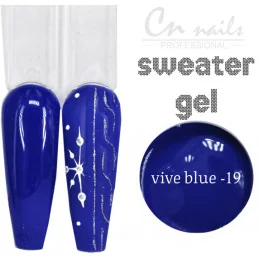19. Sweater uv/led gél kašmír VIVE BLUE