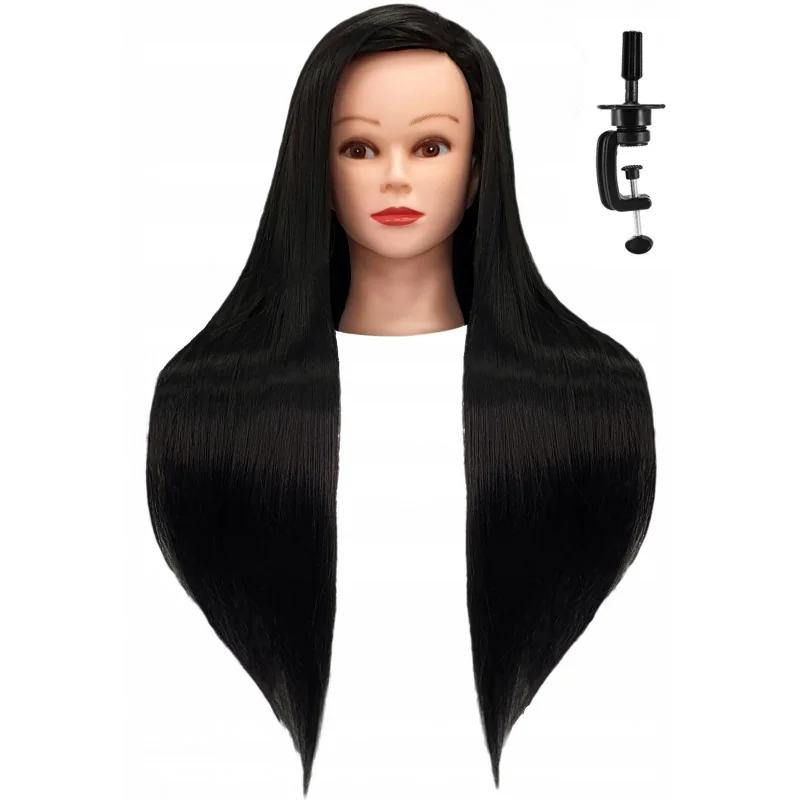 Cvičná kadernícka hlava Alica Black 60cm
