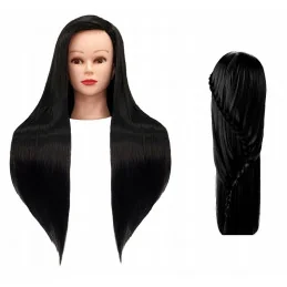 Cvičná kadernícka hlava Alica Black 60cm
