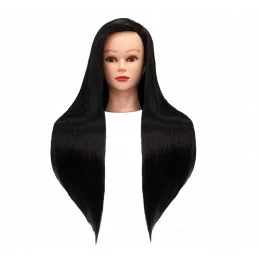 Cvičná kadernícka hlava Alica Black 60cm