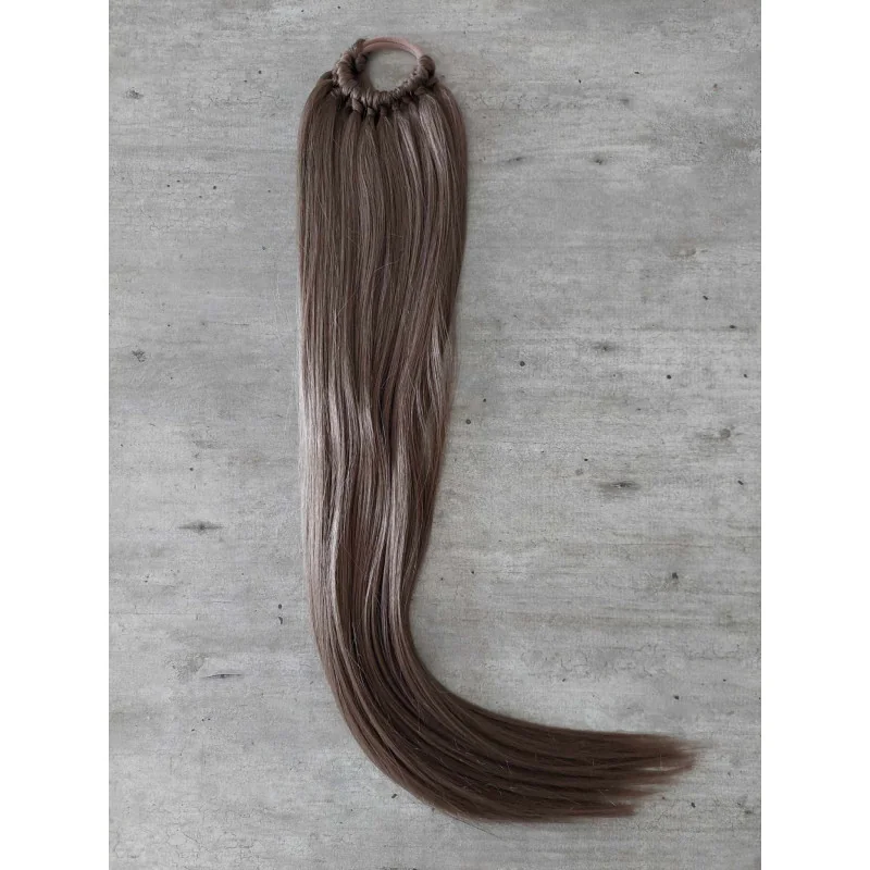 Dámsky cop z kanekalonu - studená hnedá