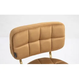 Kozmetická stolička Armani Velur Gold Med