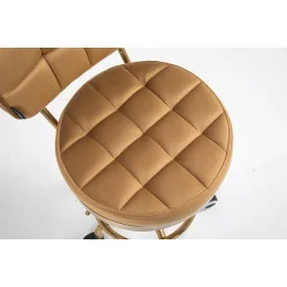 Kozmetická stolička Armani Velur Gold Med