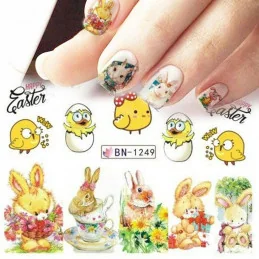 NR. BN1249 Nálepky na nechty Easter