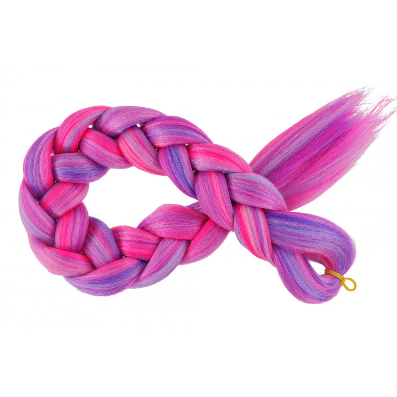 Kanekalon Melange Baby Pink - ružová neon - modrá - jasná fialová