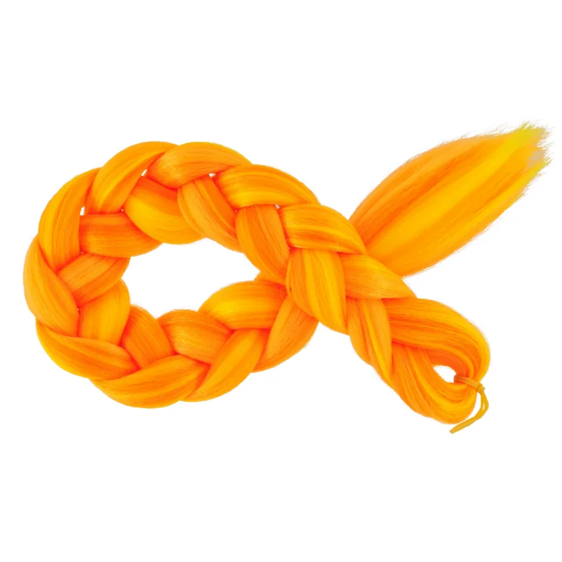 Kanekalon Melange Žltá - pomaranč - oranžová