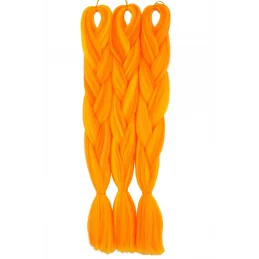 Kanekalon Melange Žltá - pomaranč - oranžová