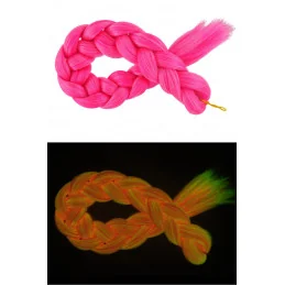 Svietiaci kanekalon na copiky Neon Pink