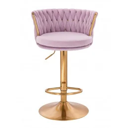 Barová otočná stolička Baroko velur Vres