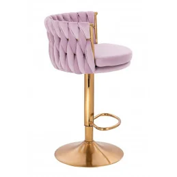 Barová otočná stolička Baroko velur Vres