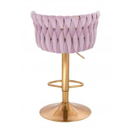 Barová otočná stolička Baroko velur Vres