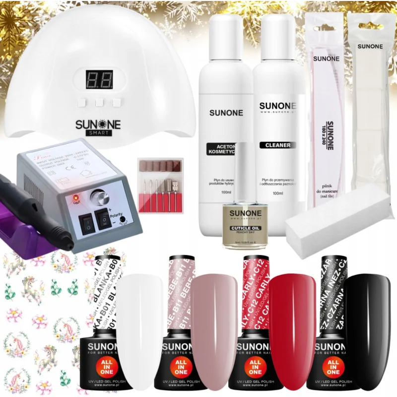 Gel lak sada s lampou a bruskou