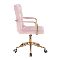 Pracovná stolička na kolieskach Lili Gold Velur Manhattan