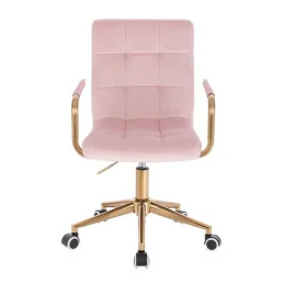 Pracovná stolička na kolieskach Lili Gold Velur Manhattan