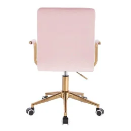 Pracovná stolička na kolieskach Lili Gold Velur Manhattan