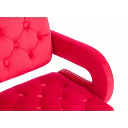 Kozmetická stolička Melisa velur Gold Fuksia