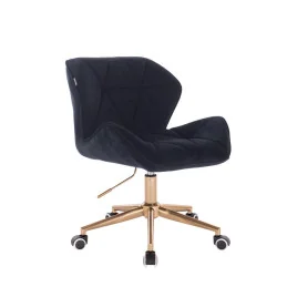 Kozmetická stolička Detail Velur Gold Green