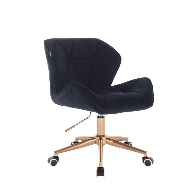 Kozmetická stolička Detail Velur Gold Green