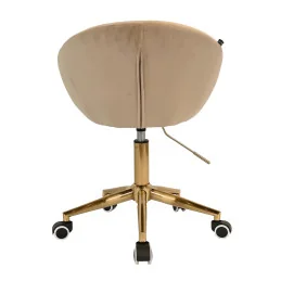 Stolička Caramela Velur Gold Black