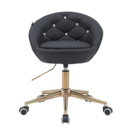 Stolička Caramela Velur Gold Fuksia