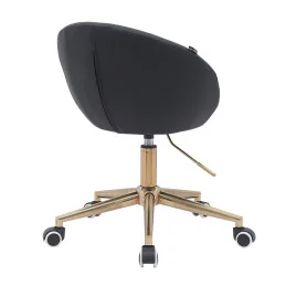 Stolička Caramela Velur Gold Fuksia