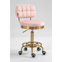 Kozmetická stolička Armani Velur Gold Grafit