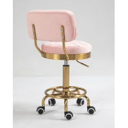 Kozmetická stolička Armani Velur Gold Grafit