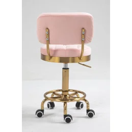 Kozmetická stolička Armani Velur Gold Grafit