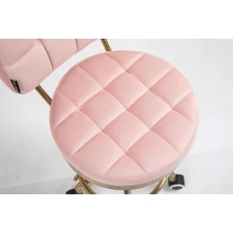 Kozmetická stolička Armani Velur Gold Grafit