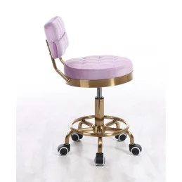 Kozmetická stolička Armani Velur Gold Silver