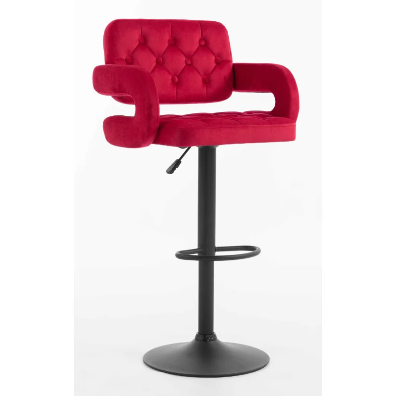 Barová stolička Melisa Mat Velur Fuksia
