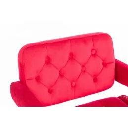 Barová stolička Melisa Mat Velur Fuksia