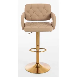 Barová stolička Melisa Gold Velur Grafit