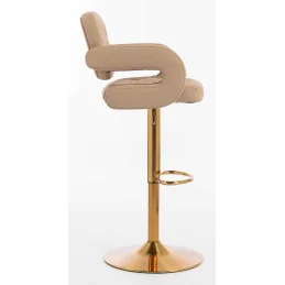 Barová stolička Melisa Gold Velur Grafit