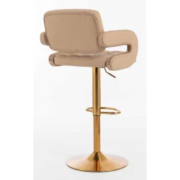 Barová stolička Melisa Gold Velur Grafit