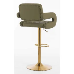 Barová stolička Melisa Gold Velur Silver