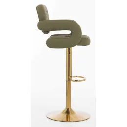 Barová stolička Melisa Gold Velur Silver