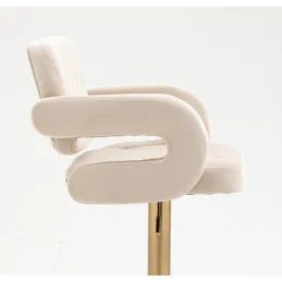 Barová stolička Melisa Gold Velur Green